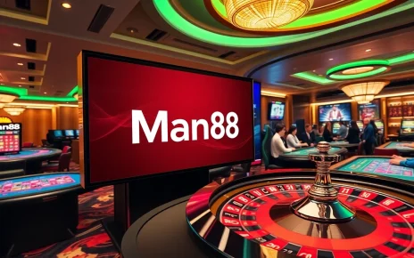 Man88 offers thrilling casino gaming experiences with vibrant tables and live dealer action.