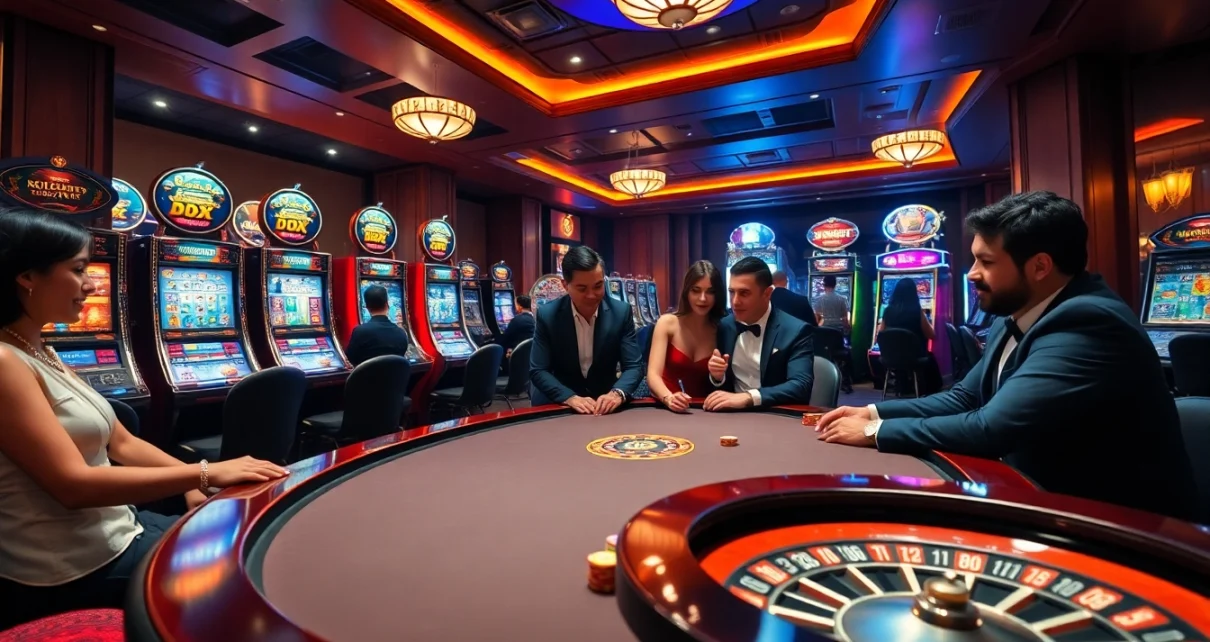 Experience immersive gambling visuals at KUBET77, where vibrant gaming tables and exciting casino action come to life.