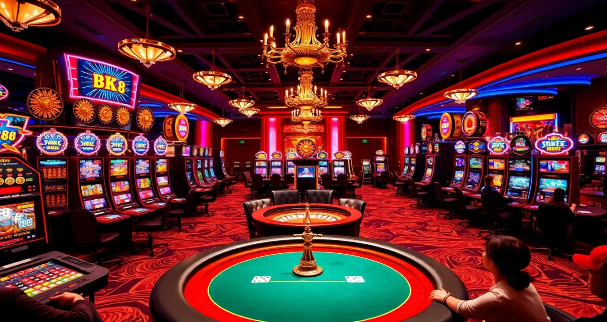 Experience thrilling gameplay with BK8's vibrant casino atmosphere and exciting gaming options.