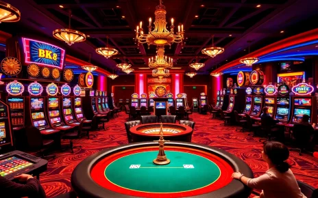 Experience thrilling gameplay with BK8's vibrant casino atmosphere and exciting gaming options.