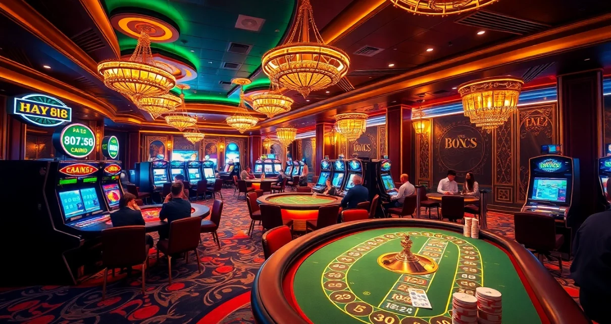 Experience the excitement of high-stakes gambling with hay88 deal in a luxurious casino environment.