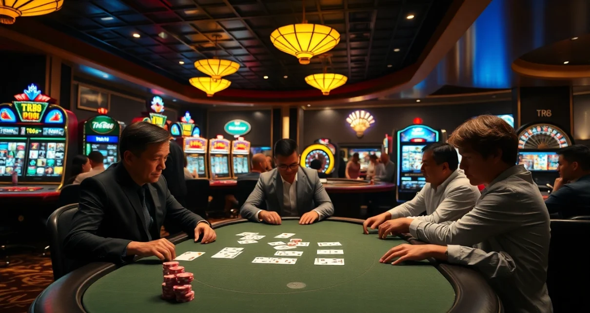 Experience excitement at TR88 casino with high-stakes poker and vibrant slot machines.