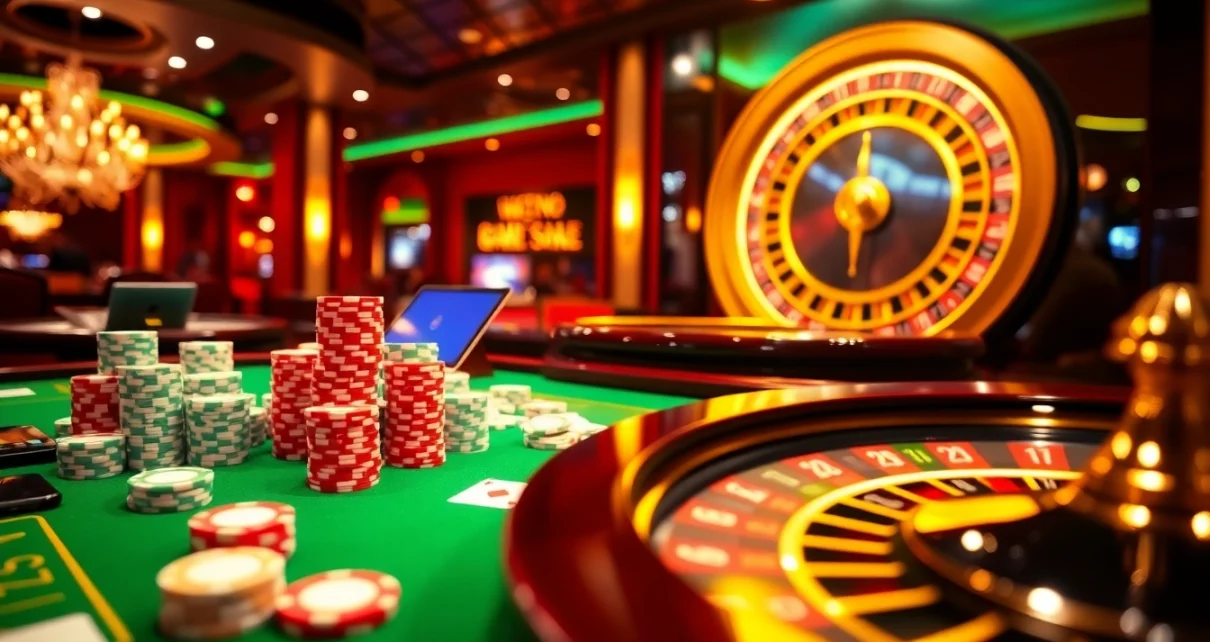 Experience thrilling wins at TG777 Casino with vibrant poker games and roulette excitement.